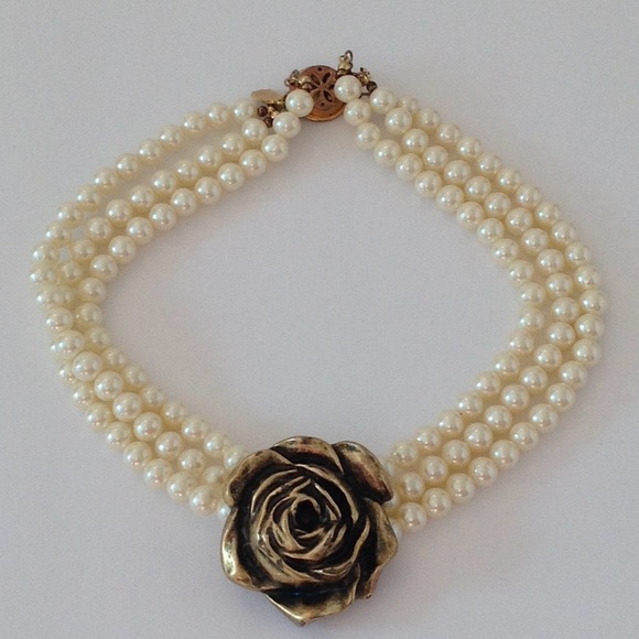 🍃🌹Designed by Paula '3 Tiered' Choker ~ Rose - Picture 5 of 7